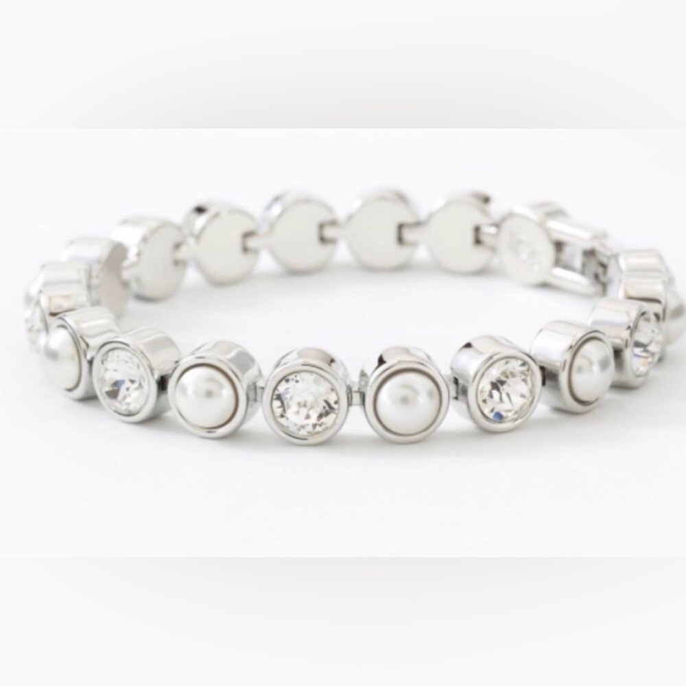 Touchstone Crystal by Swarovski TCS Treasured Ice pearl and crystal bracelet NEW
